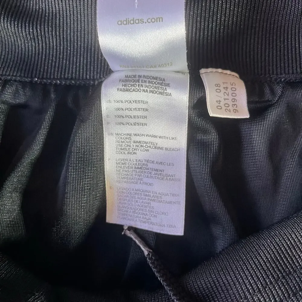 baggy y2k wideleg 2008 triple striped adidas sweatpants/trackpants